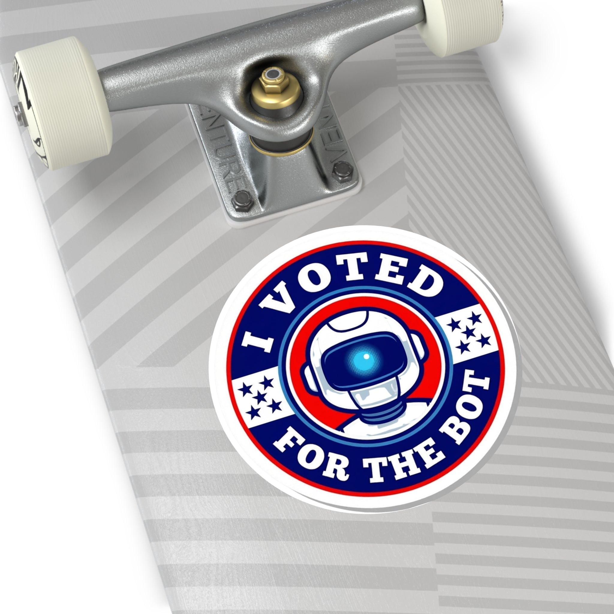 I Voted for the Bot Round Vinyl Sticker
