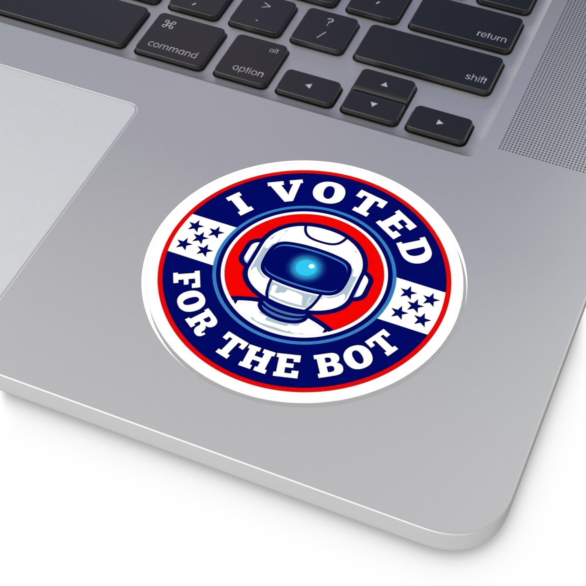 I Voted for the Bot Round Vinyl Sticker