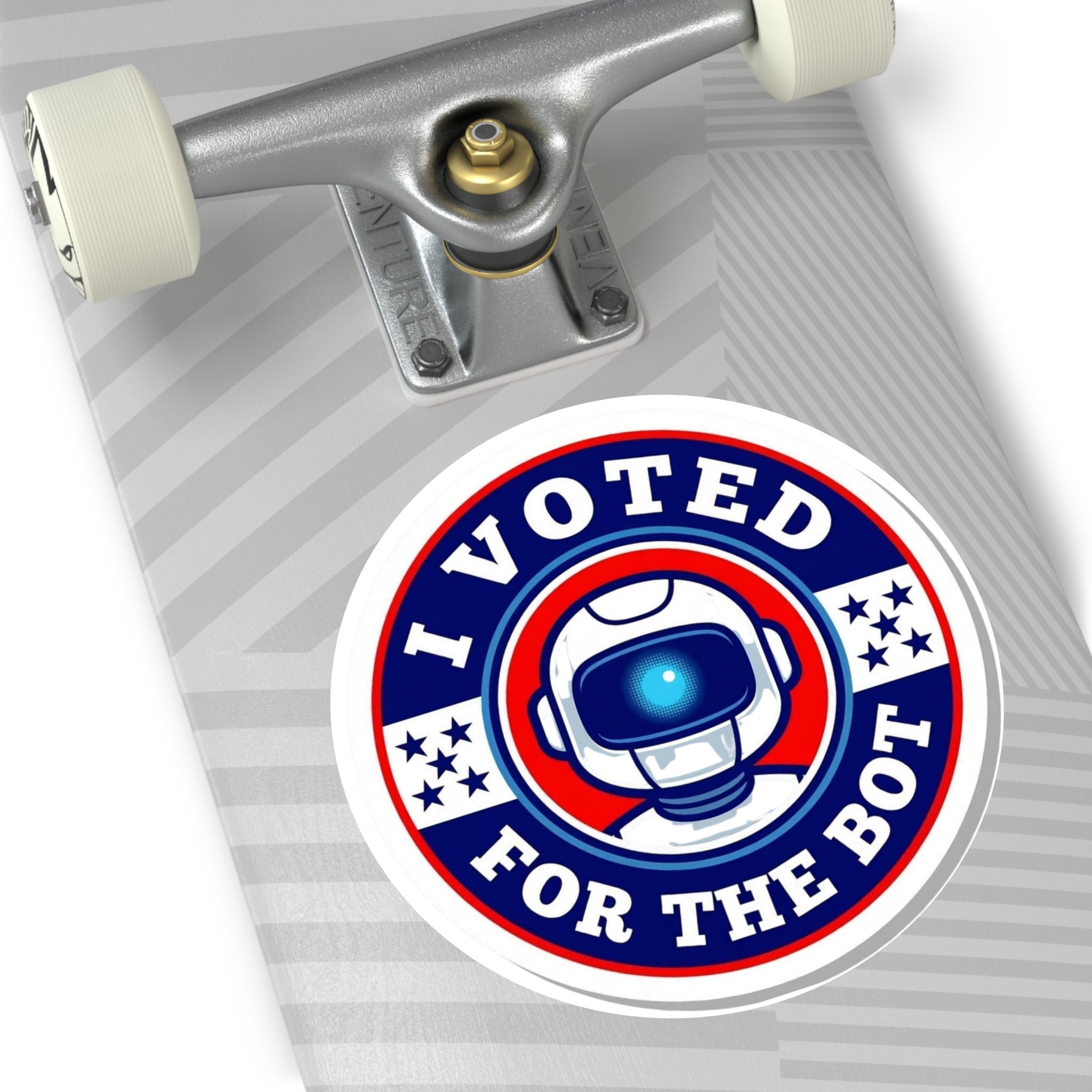 I Voted for the Bot Round Vinyl Sticker